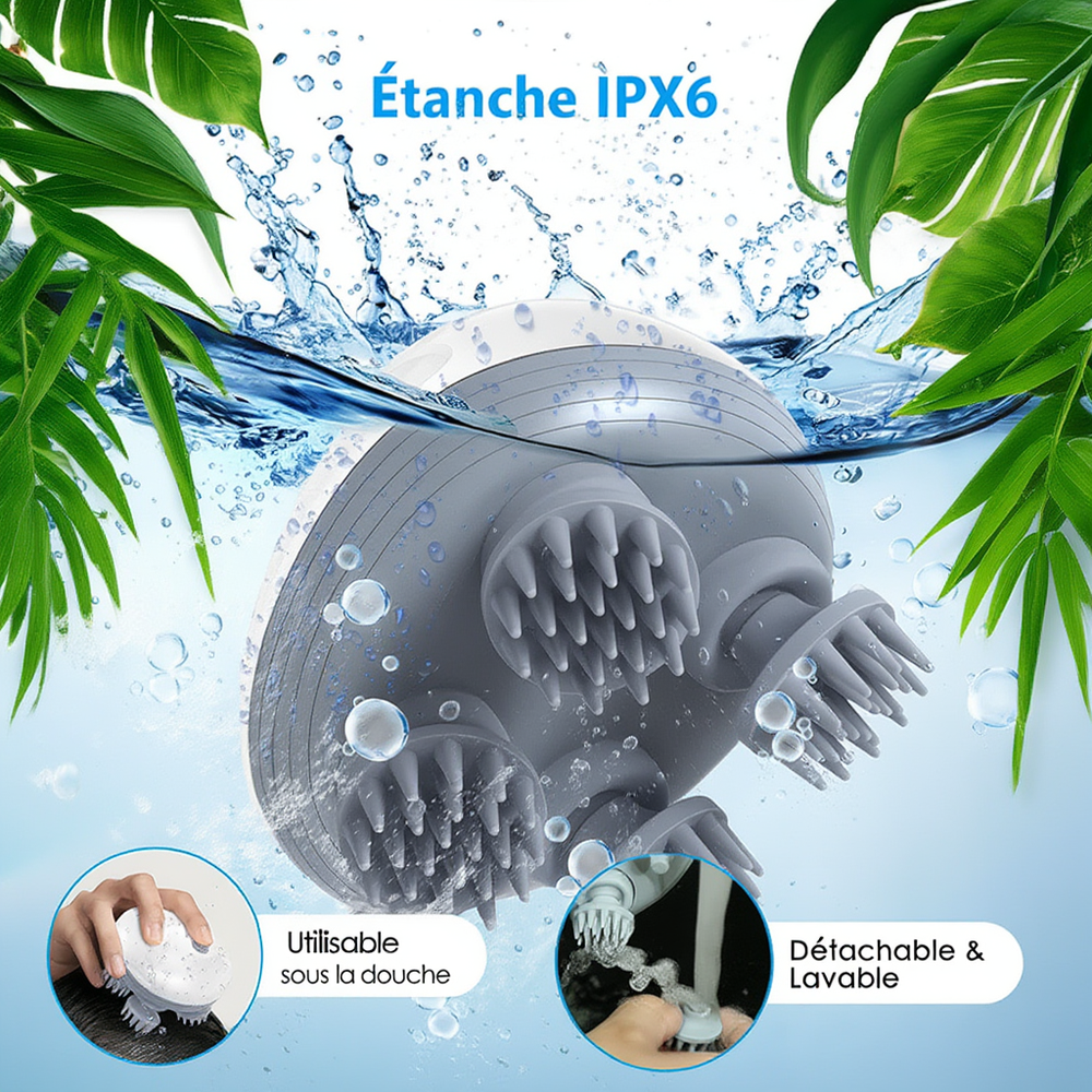 Masseur de Tête Électrique Cuir Chevelu
