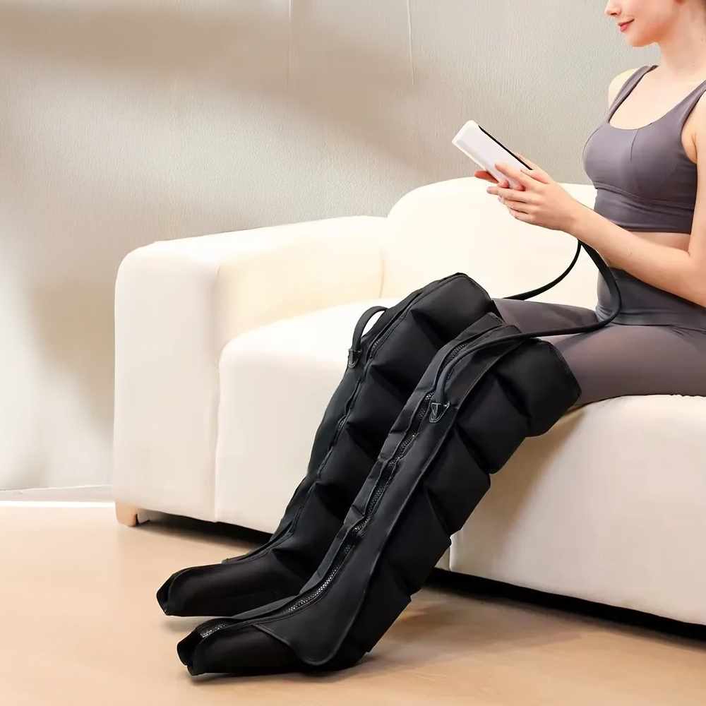 Bottes Massage Compression Air - Jambes Pieds Mollets Relaxation