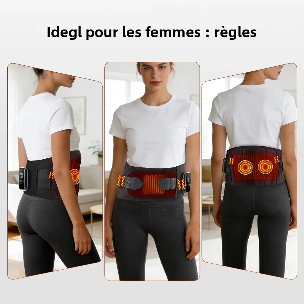 Ceinture Lombaire Massante Chauffante