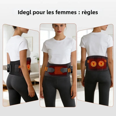 Ceinture Lombaire Massante Chauffante