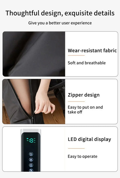 Bottes Massage Compression Air - Jambes Pieds Mollets Relaxation
