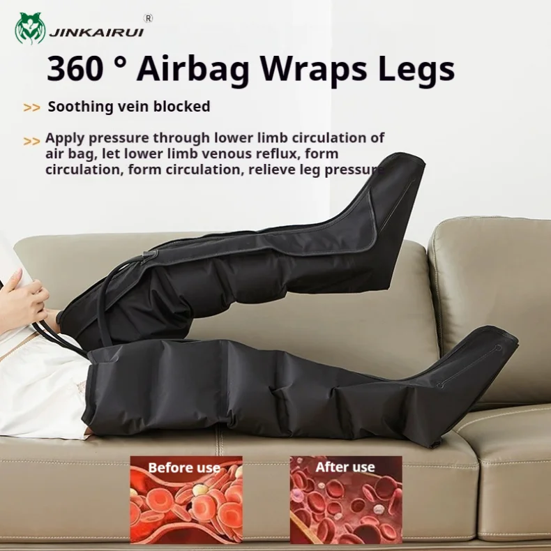 Bottes Massage Compression Air - Jambes Pieds Mollets Relaxation