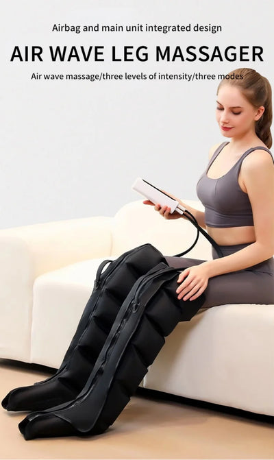 Bottes Massage Compression Air - Jambes Pieds Mollets Relaxation