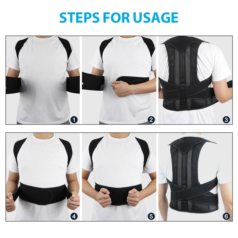 Correcteur de Posture Dos Réglable