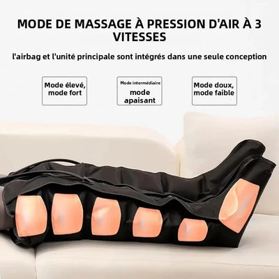 Bottes Massage Compression Air - Jambes Pieds Mollets Relaxation