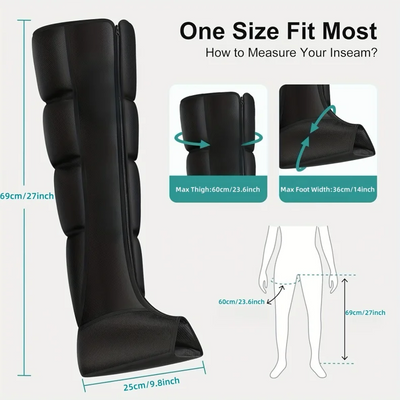 Bottes Massage Compression Air - Jambes Pieds Mollets Relaxation
