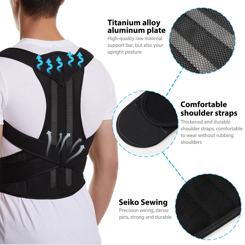 Correcteur de Posture Dos Réglable