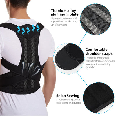 Correcteur de Posture Dos Réglable