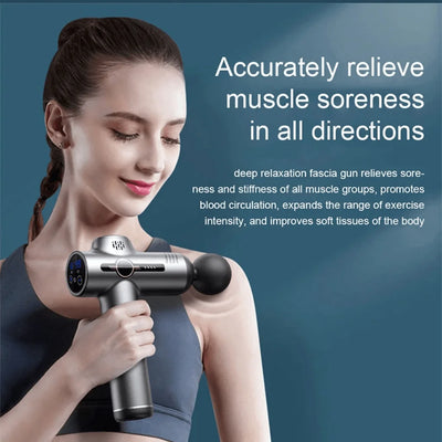 Pistolet de Massage Musculaire - 8 Têtes - Relaxation Profonde