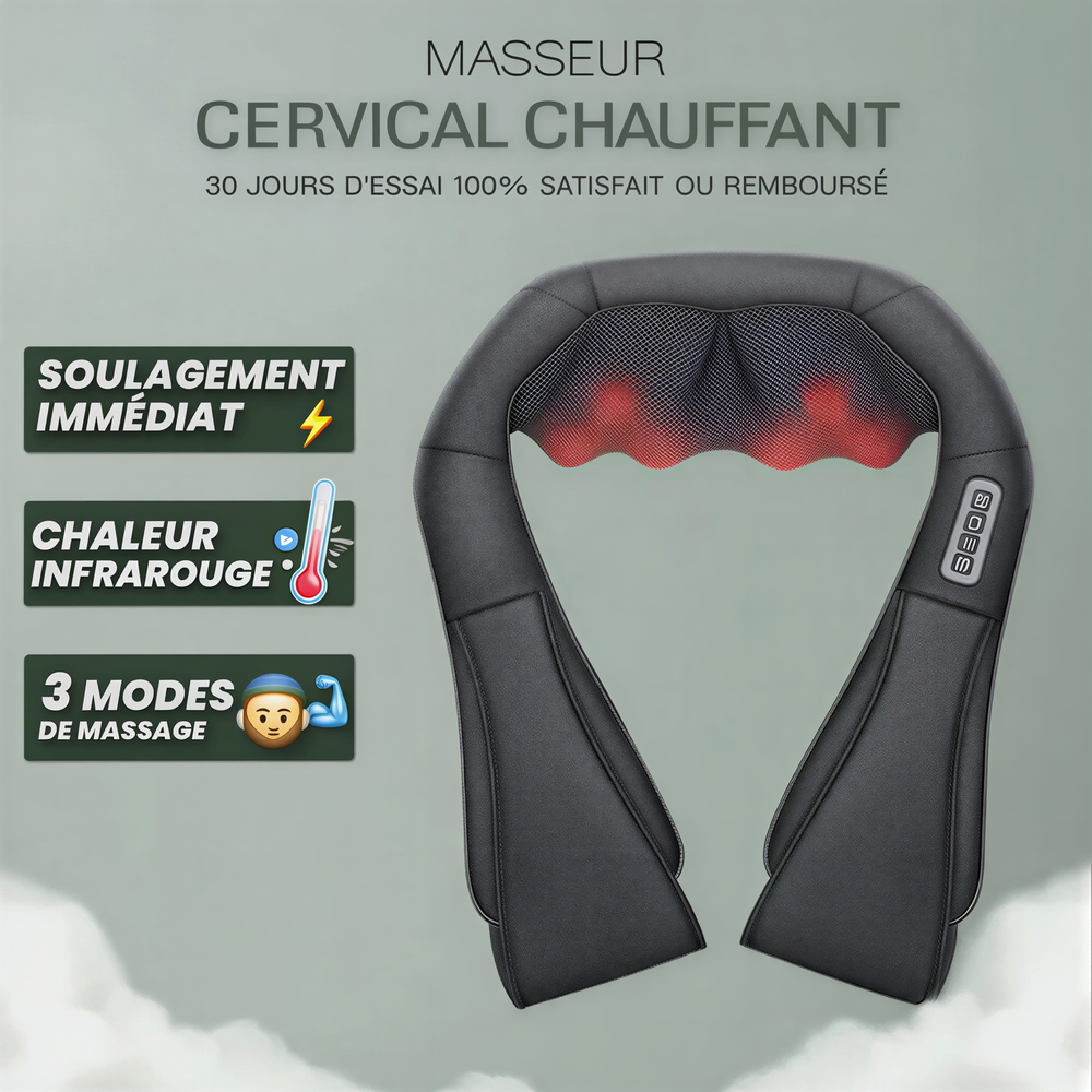 Masseur Cervical Shiatsu Chauffant
