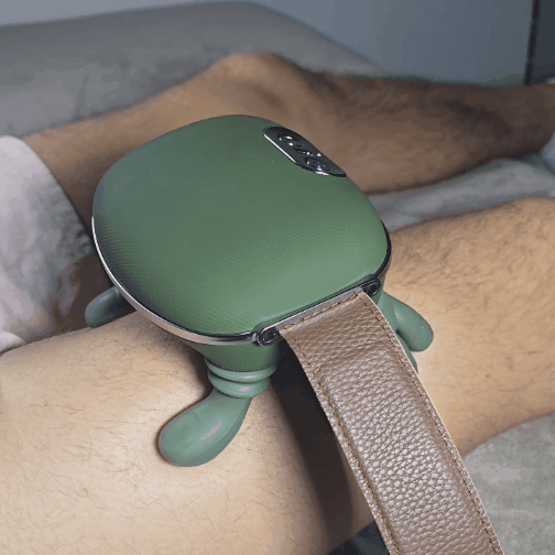 Soulagement des cuisses et jambes avec masseur